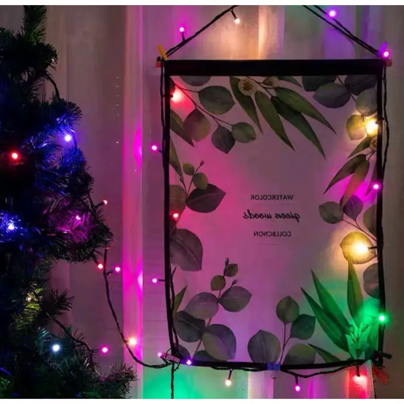 Dây Đèn LED 50m kim cương 300 Mắt Led trang trí noel, tết , trang trí cây đào cây quất 4