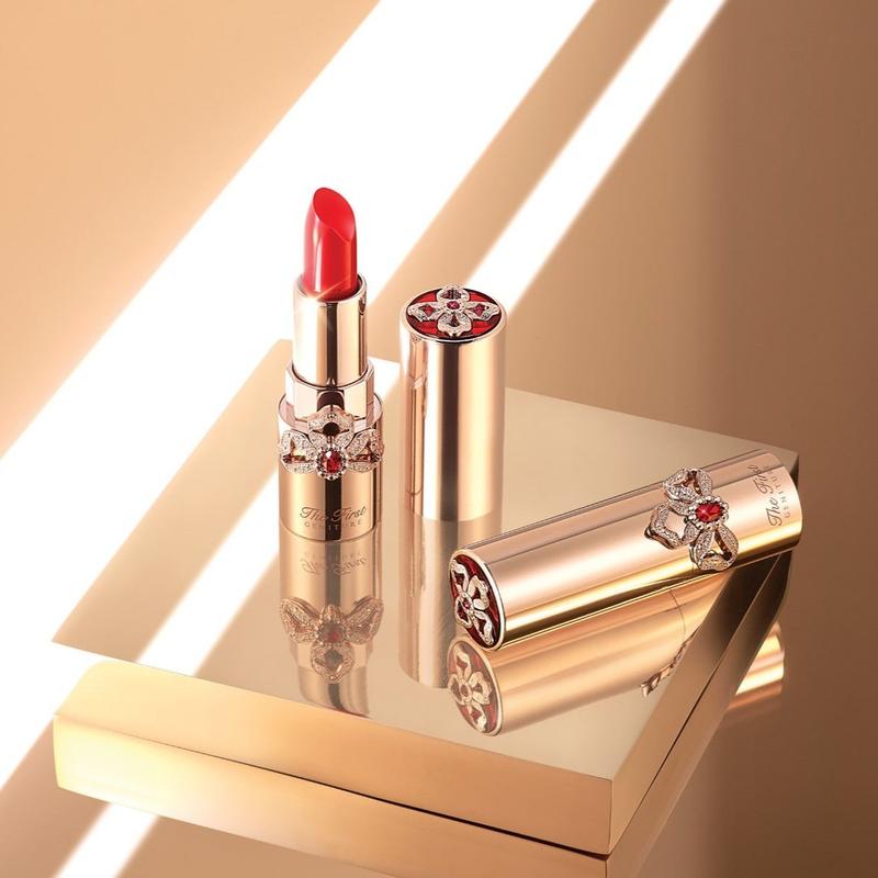 Son Môi Trang Điểm Mini Ohuj The First Màu Đỏ Nữ Cosmetic Mỹ Phẩm Son Dưỡng Women