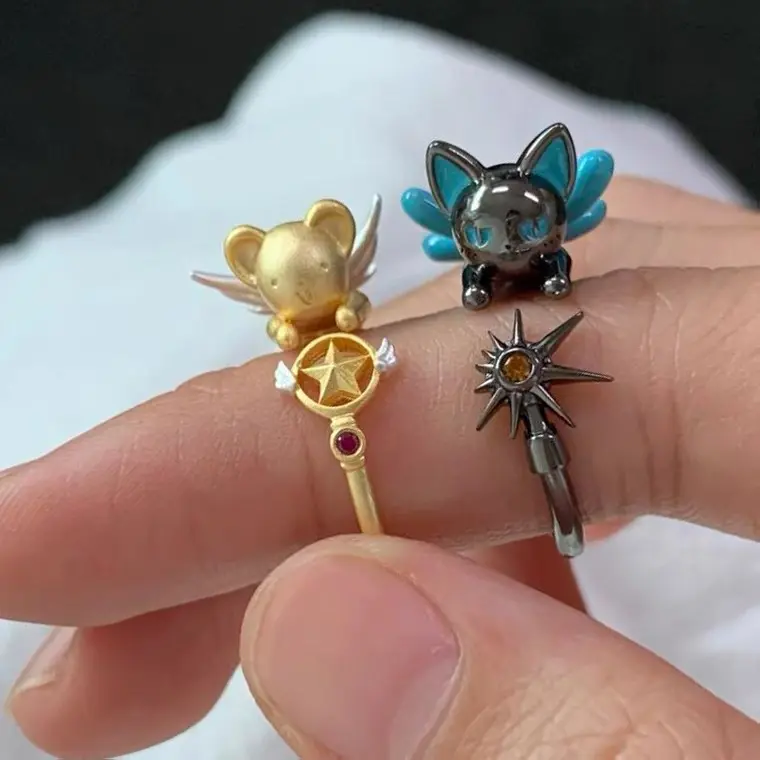 Colubelos Cardcaptor Sakura Peripheral Small Ring New Creative and Refined Cute Design Ring