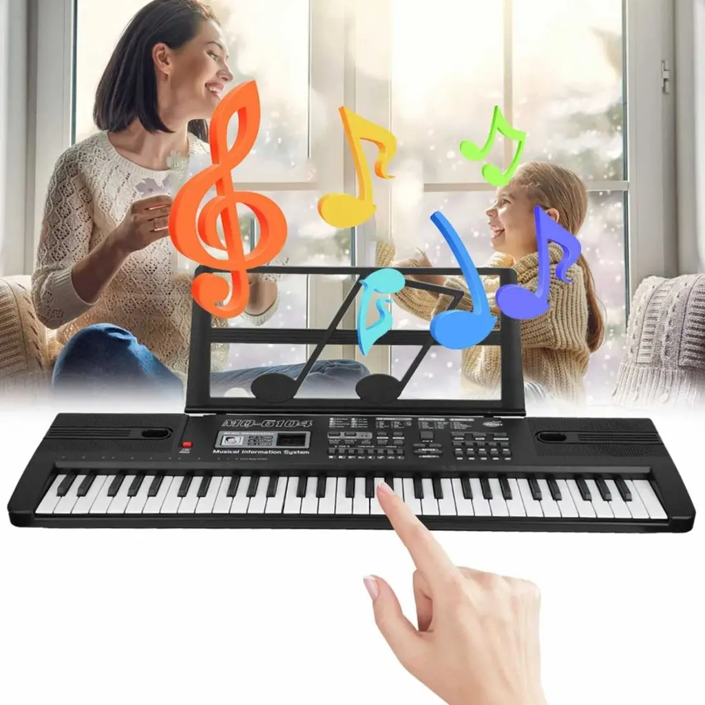 AShop Piano Digital Elektrik Mainan Anak 61 Key with Microphone