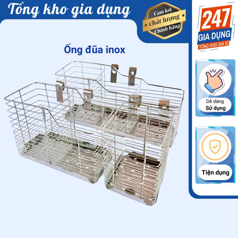  Ống đũa inox ống đựng đũa muỗng bằng dây inox với ba kích cỡ 