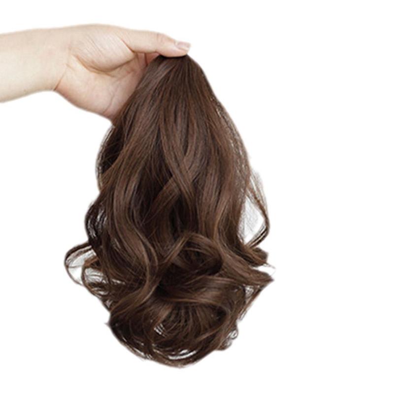 Product Introduction of Synthetic Straight Long Wig Hair Ponytail Grab Clip Pony Tail For Woman Fake Hairpiece For U3N5 49
