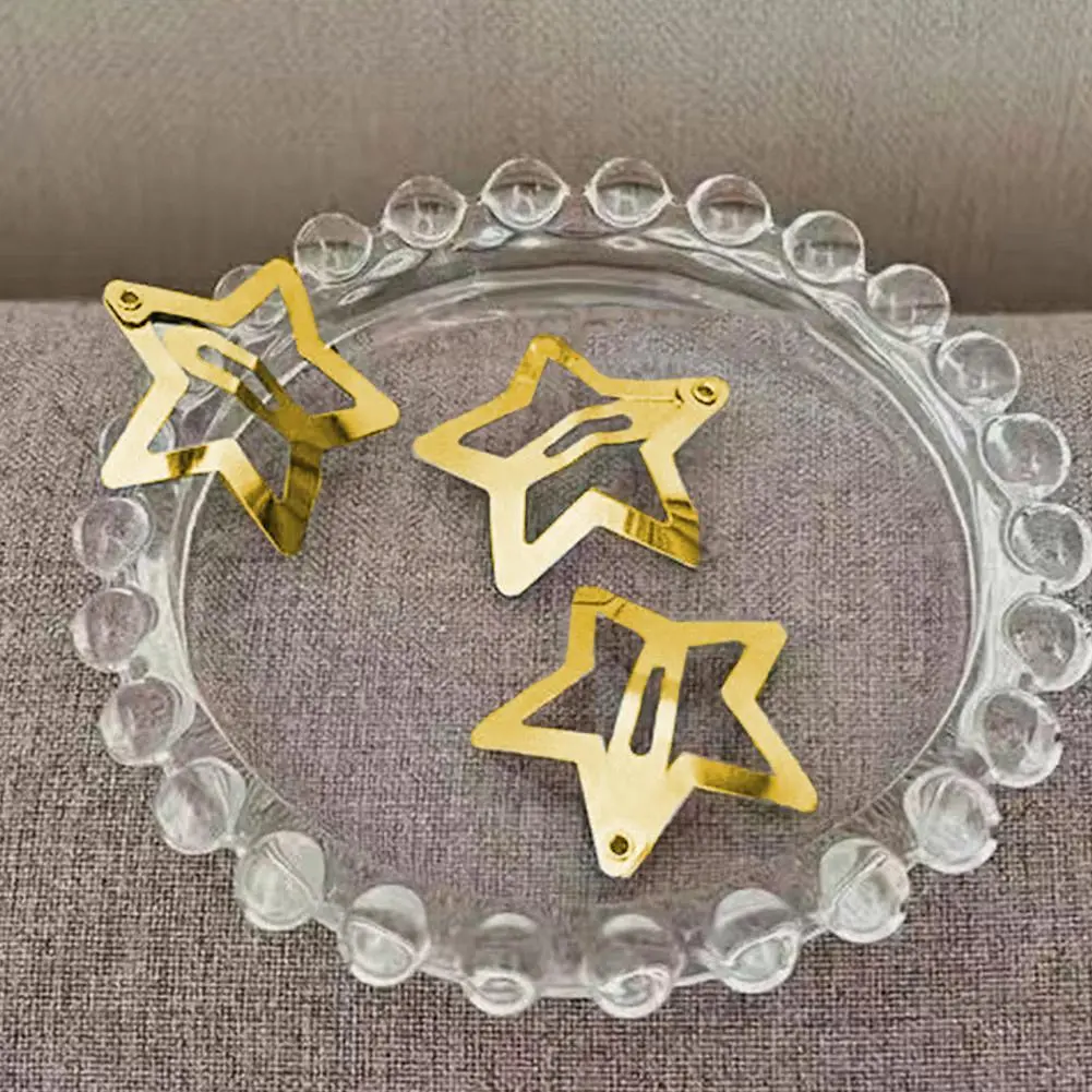 Y2K Sweet Cool Style Pentagram Hair Clips Hair Cards Clips Clips Bb Trace Hair Accessories U1Y0