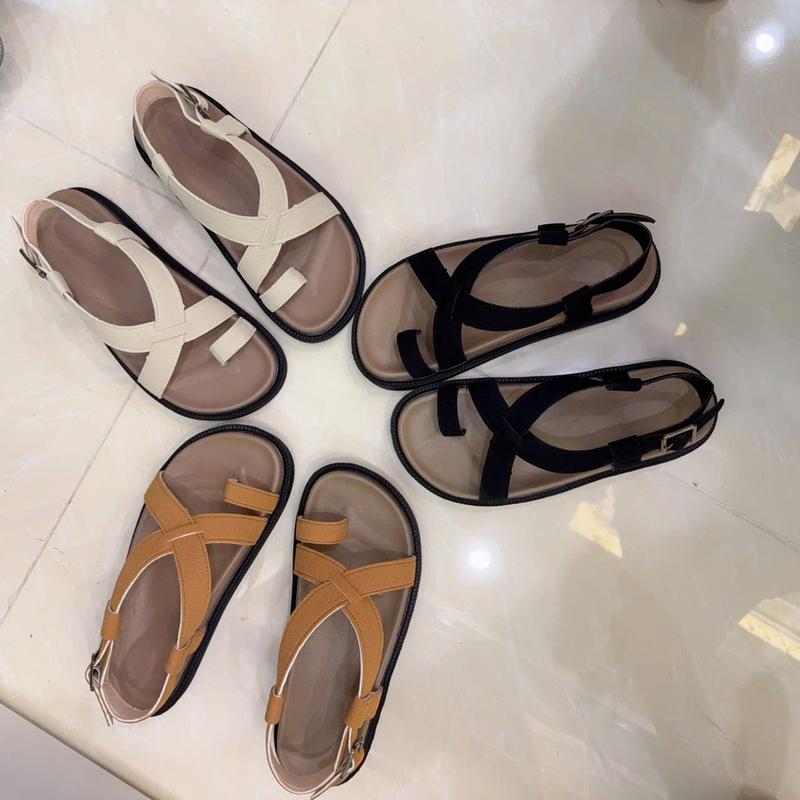 Sandal nữ quai da xỏ ngón chất mềm mại trẻ trung 3 màu 2025 LuxyShoes LX183