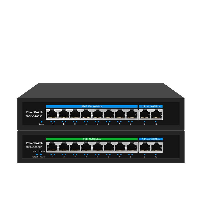 Standard POE Switch Gigabit/100M 24 Ports 16 8 6 4 Network Monitoring Using Poe 2