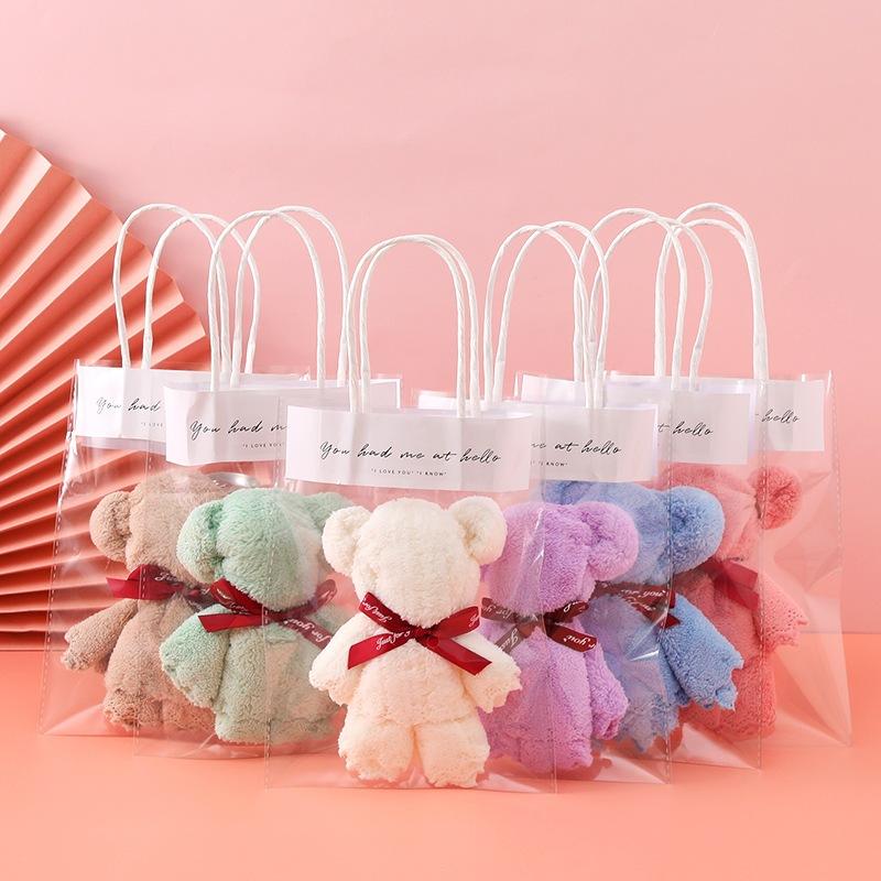 Product Introduction of ผ้าขนหนู  ลายหมีน่ารัก เหมาะกับเป็นของขวัญ ผ้าขนหนูตุ๊กตาหมี 24