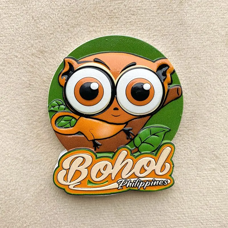 Philippines Fridge Magnet 3D Stereo Eyepatch Monkey Magnetic Home Decor Gift Cultural Tourism Souvenir