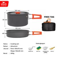 Gambar SPEEDS Alat Masak Camping 2in1 Piknik Portable Multifungsi Kebutuhan Luar Ruangan 003-200 - 003-201 SET dari Speeds Platinum Store Kota Surabaya 2 Tokopedia