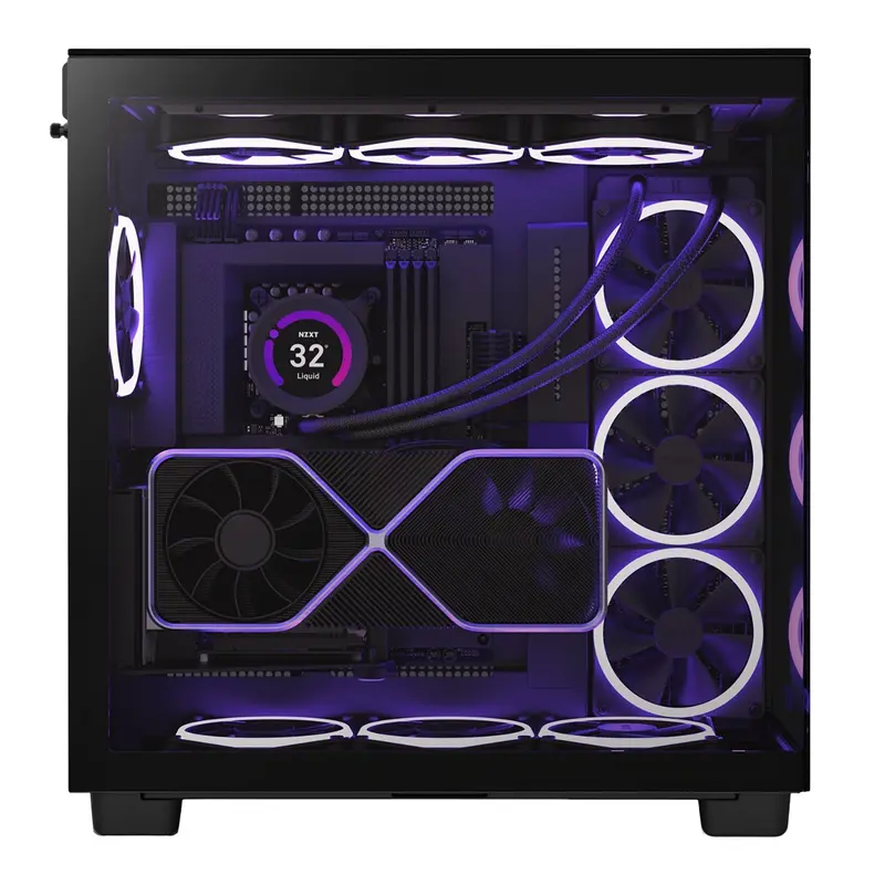 VỎ MÁY TÍNH NZXT H9 ELITE ALL BLACK/WHITE (ATX/ M-ATX/ ITX/ Thép/ Kính Cường Lực) 5