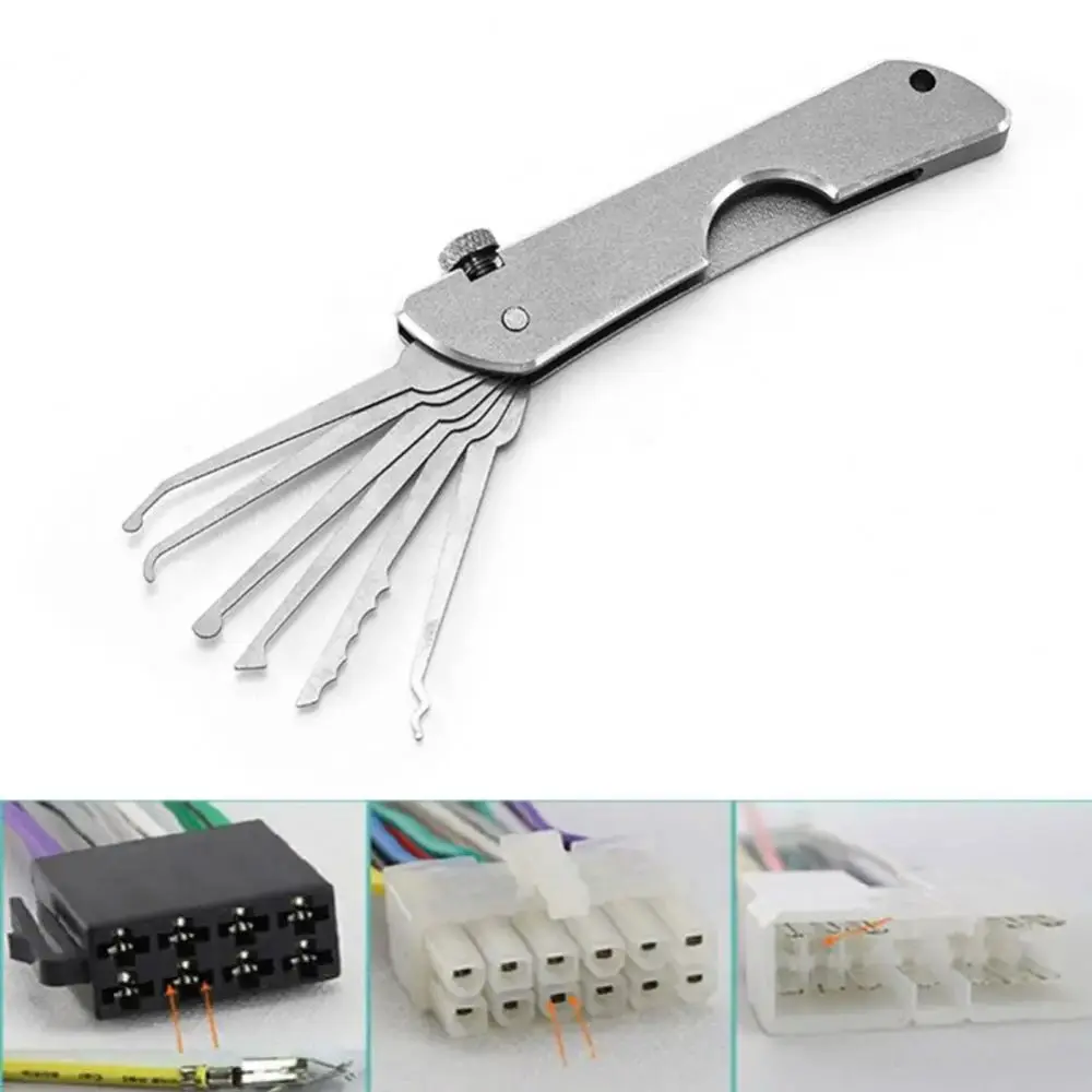 Precision Compact Lock Picking Set Key Replacement Versatile Automotive Pick Hook Convenient Mini Hooks Remover Kit DIY