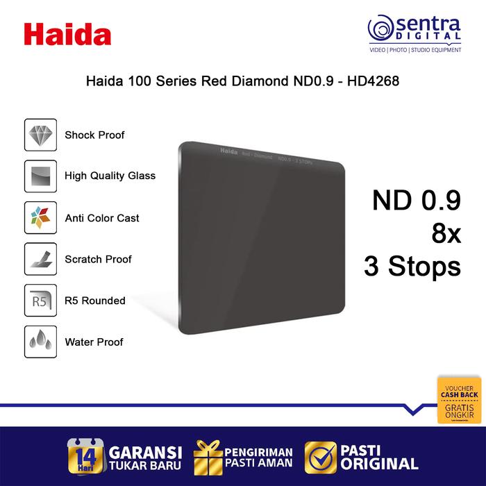 Gambar Haida 100 Series Red Diamond ND0.9 Natural Density 8x 3 Stop - HD4268 dari Sentra Digital Kota Surabaya Tokopedia