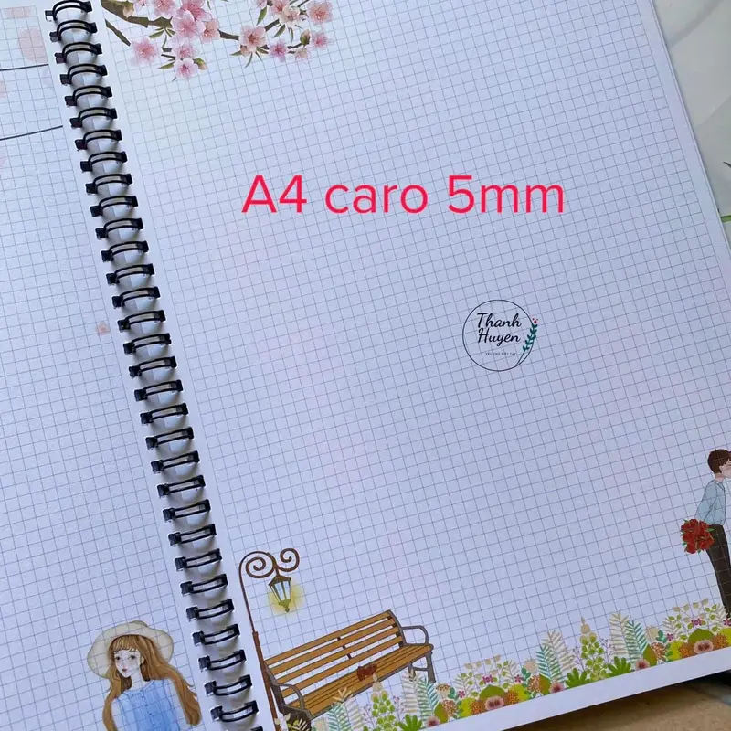 sổ luyện chữ đẹp oli, caro, kẻ ngang (Tặng giấy viết tên) 6