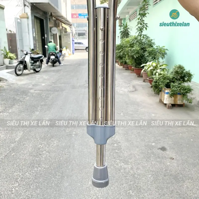Nạng Chống Nách Nhôm/Inox OROMI Chắc Chắn Có Đế Cao Su Chống Trơn Trượt Dành Cho Người Lớn 5