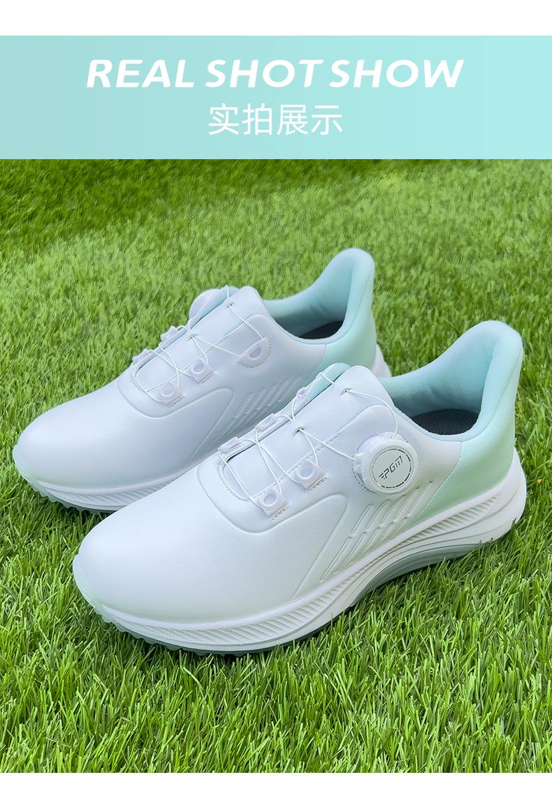 Product Introduction of [PGM] Golf Shoe Summer Women's Shoes Waterproof Knob Women's Sports Shoes Non-Slip Shock-Absorbing Lightweight Nail-Free Shoes Xz391 10