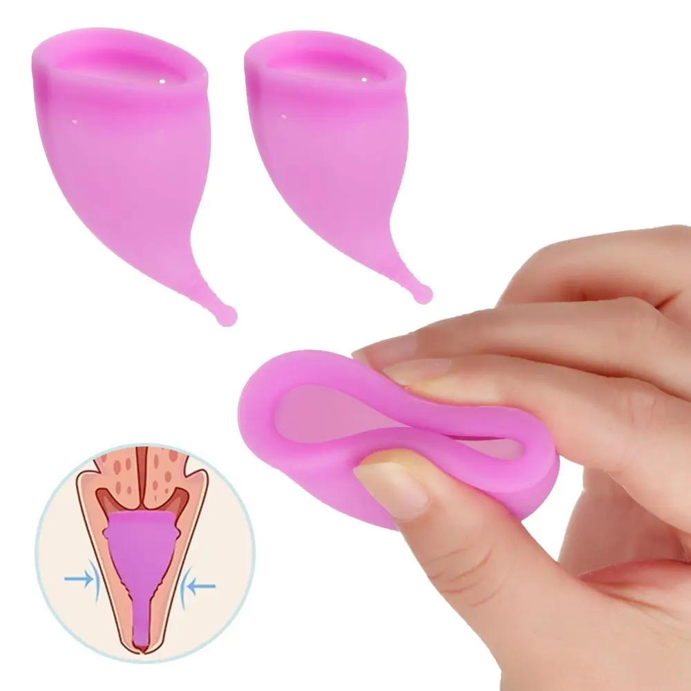 Hot Pads Hygiene Product Menstrual Female Menstrual Cup  Silicone Cup Lady Cups