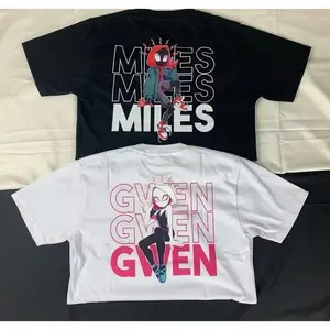 Kaos Couple Spiderman Miles And Gwen // Baju Kaos Pasangan// Kaos Distro Pria & Wanita