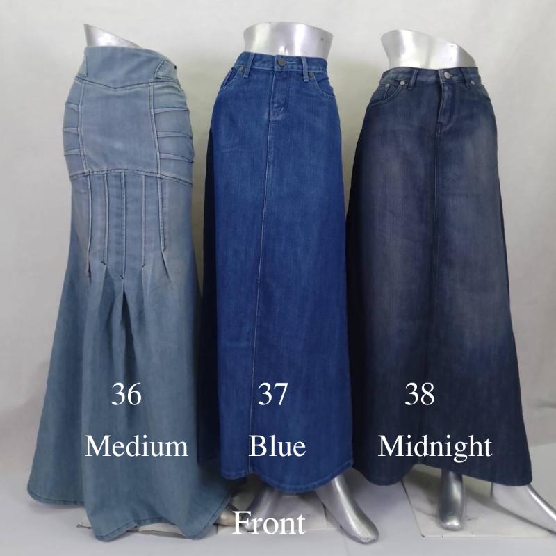 Product Introduction of COMETชุดที่ 3(NO 26-38 )กระโปรงยาวยีนส์มุสลิม(ซิป)  ( ผ้ายีนส์เกรดพรีเมี่ยม(ไม่ยืด) ฟอกไบโอบีชพ่นด่างนุ่มซิลิโคน สวยงาม คําแนะนําการขายที่ร้อนแรงในเดือนนี้ 27