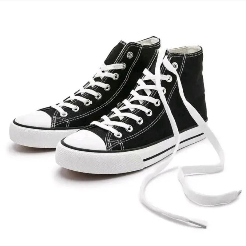 OBRAL KILAT!! Size 31-43 Terbaru Sepatu All Star Sneakers Pria Wanita Hitam Tinggi Boot High Free Box Bayar Ditempat Sepatu Sekolah Casual Karet Shoes 4