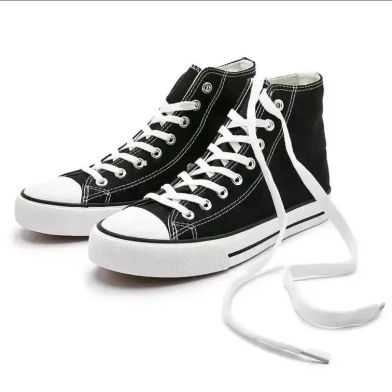 OBRAL KILAT!! Size 31-43 Terbaru Sepatu All Star Sneakers Pria Wanita Hitam Tinggi Boot High Free Box Bayar Ditempat Sepatu Sekolah Casual Karet Shoes 4