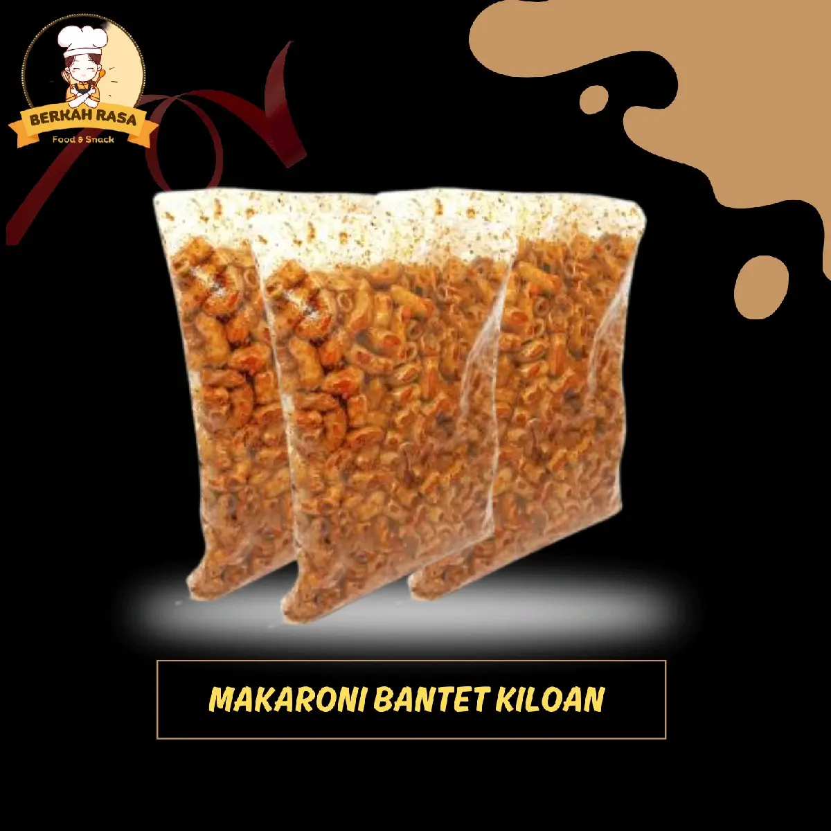 Makaroni Bantet kiloan Pedass daun jeruk Pedas Food