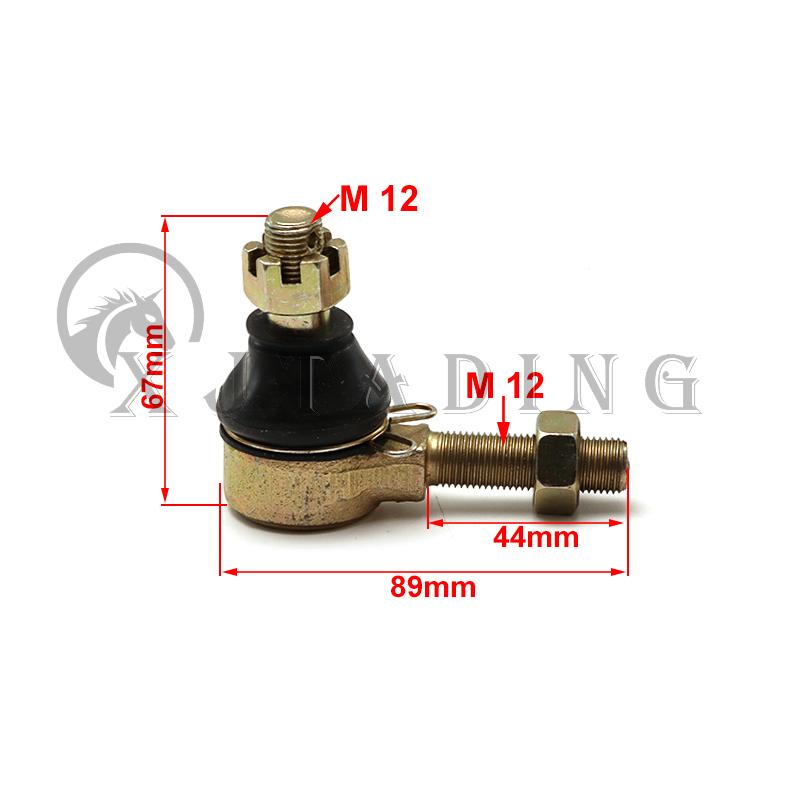 Product Introduction of 1 pair M12-M12 Tie Rod End Kit For Large off-road vehicle ATV Quad Buggy Go Kart Steering Knuckle Tie Rod End Ball Joint 3