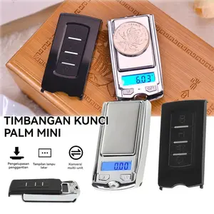 Timbangan Digital Saku 0.01g-200g, Alat Ukur Emas Kecil Precis untuk Perhiasan & Uang Koin, Dengan Tampilan LCD & Kalibrasi Akurat