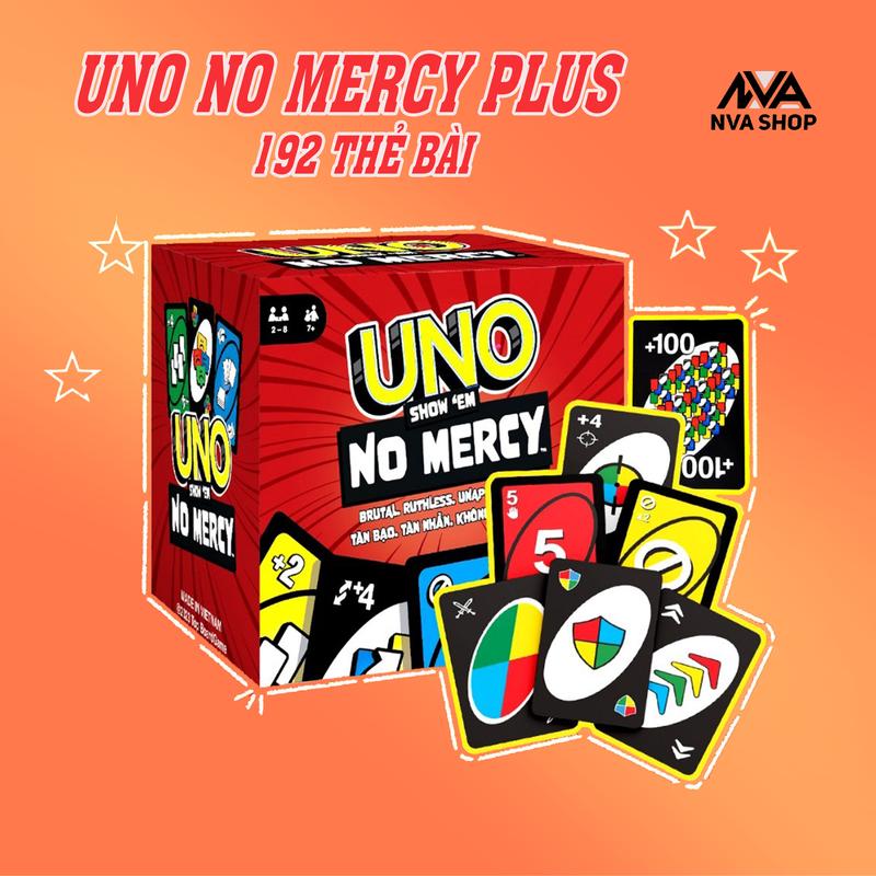Bài Uno No Mercy Plus 192 lá bài không thương xót phiên bản mới cập nhật 2024 Cards