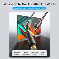 Gambar Vention Kabel DisplayPort DP Male to HDMI Male 4K dari Vention Authorized Store Kota Administrasi Jakarta Barat 2 Tokopedia