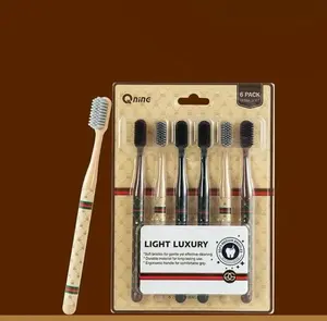 Set 3 Vỉ 6 Chiếc Bàn Chải Đánh Răng Lông - ND, Bàn Chải Đánh Răng Nội Địa Trung Bảo Vệ Răng Miệng Chắc Khỏe Thiết Kế Sang Trọng