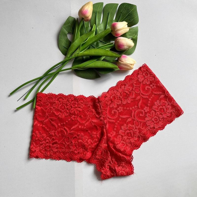 [HOT] Set 10 Quần Lót Ren Đùi Trơn Cao Cấp – Mềm Mịn, Gợi Cảm, Freesize 45-70kg** 3