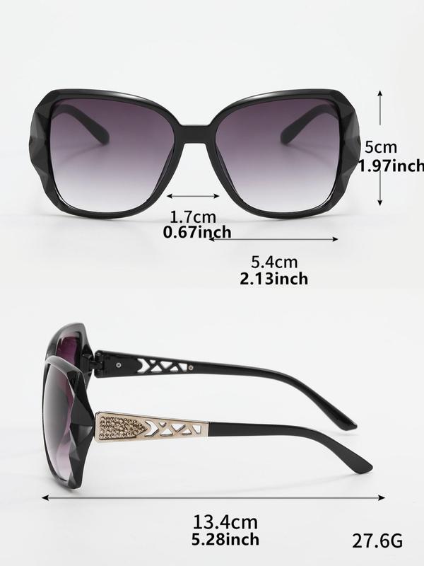 1 Pair Summer Square Frame Sunglasses with Hollow out Legs, New Personality Travel Accessories for Women & Men, Lightweight and Durable for Outdoor Sun Protection Glasses for Daily Use 1
