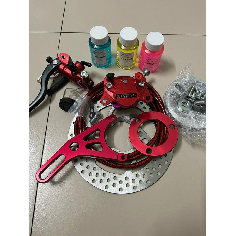 Combo phanh đĩa sau heo Funaodo CNC tay phanh bình dầu rời fonaodo xe điện độ