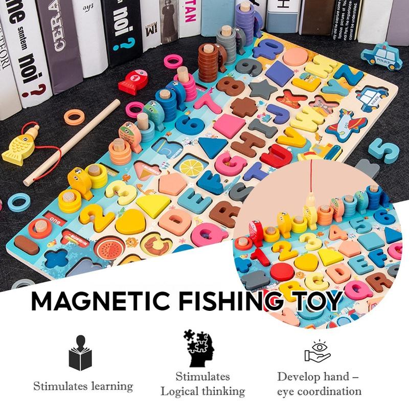 Montessori Educational Toys Wooden Puzzles Board Early Learning ...