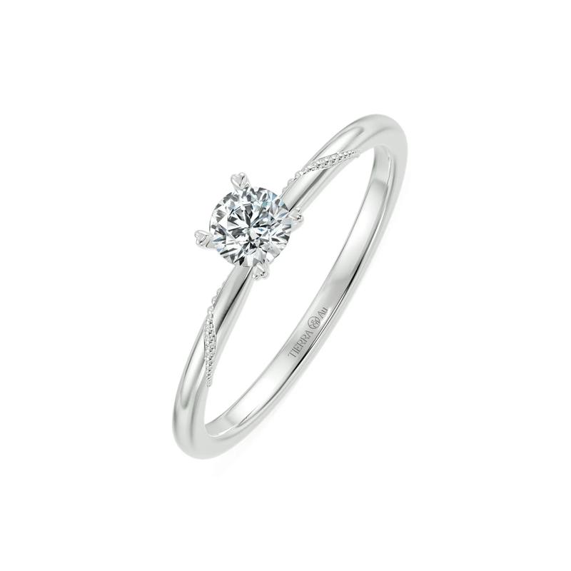 Nhẫn cầu hôn TIERRA Veil Kiss BCH7109 vàng 10k/ 14k/ 18k 3