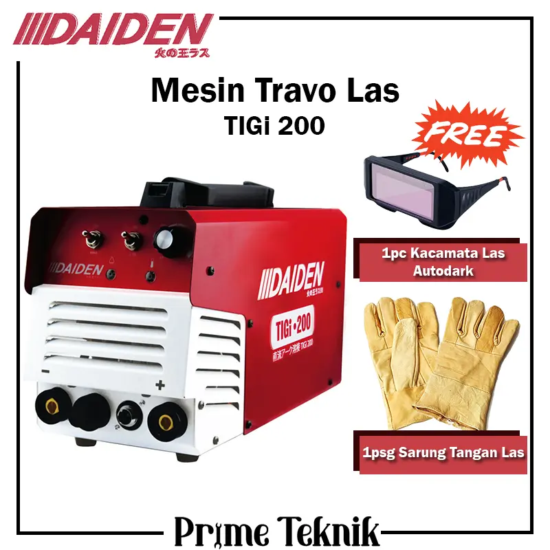 Mesin Travo Las Argon TIGi 200 Daiden Welding Inverter TIGi200 TIG 200 0