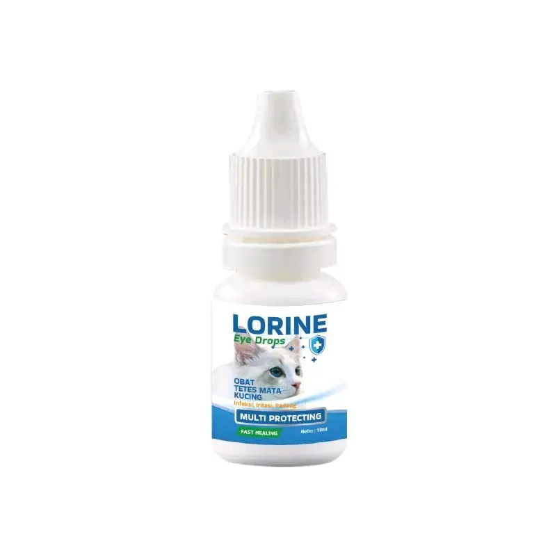 lorine eye drops 10ml obat tetes mata kucing infeksi dan iritasi