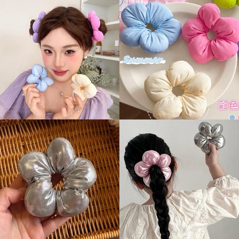  Cột Tóc Buộc Tóc Hoa Nhồi Bông Mềm Mại Nhỏ Dễ Thương Cho bé Loli 