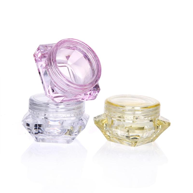 Product Introduction of 5g Fashion Polystyrene Shaped Facial Cream Box Travel Jar Transparent Trial Sample Box Travel Packaging Container 11