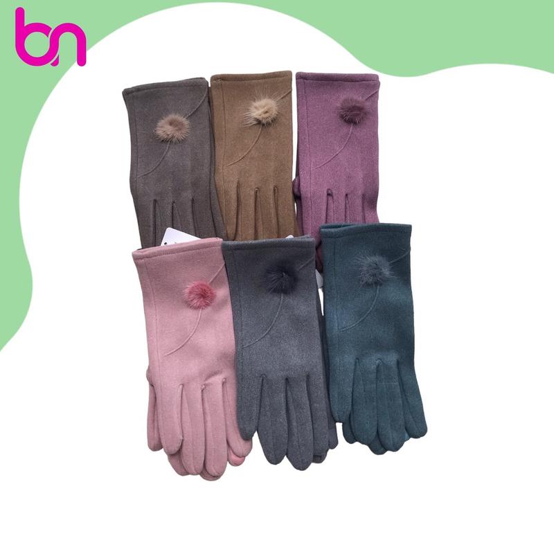 [chat lựa thêm mẫu] Găng Tay Nữ Vải Nỉ Lót Lông Nhung - Bao Tay chống tia uv, lái xe thuận tiện chống nắng tốt Voi