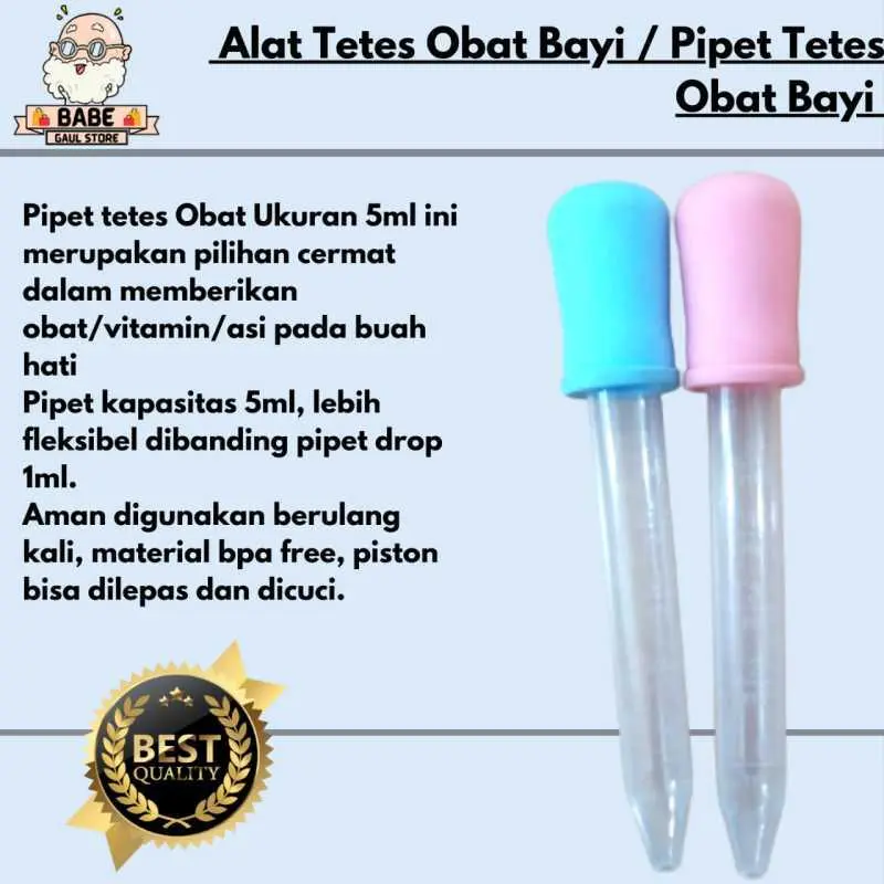( ISI 2 ) Pipet Tetes Obat Bayi Anak / Pipet Tetes ASI Baby Medicine Feeder 5ml 0