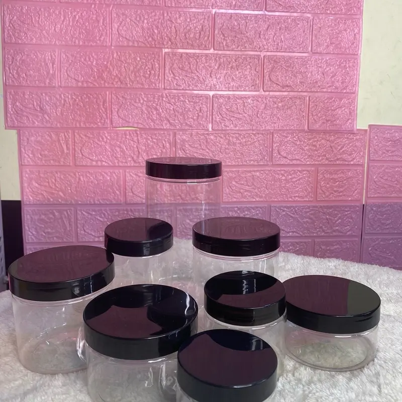 (Combo 10 hủ ) pet trong nắp màu 100g-200g-250g-300g đựng kem body,gia vị ,tp 3