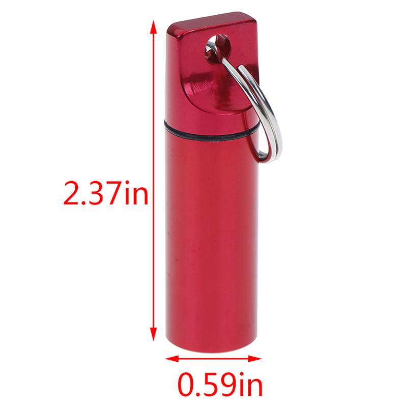 Product Introduction of Aluminum Emergency Seal Pills Box Waterproof Capsule Container Medicine Bottle 28