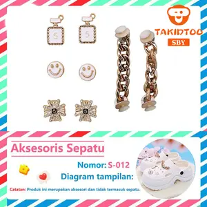 Takidtoo Accesoris Permata Korean Style Pin Aksesoris Hiasan Sandal Karakter Diamond Lucu Elegant