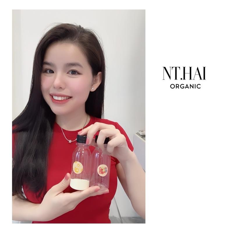 ( Mã 2 ) Combo 2 chai nhựa 100ml có nắp / đựng sữa / trà sữa / đựng nước