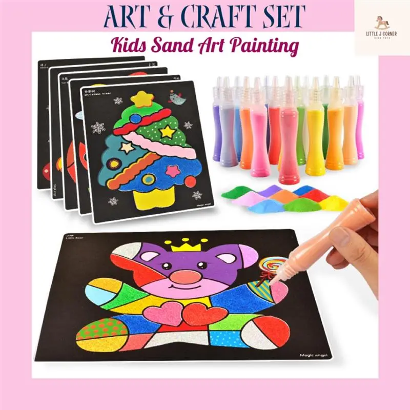 original Art And Craft Sand Painting Sand Art Painting Set Toddler Toys Kids Toys Goodie Bag