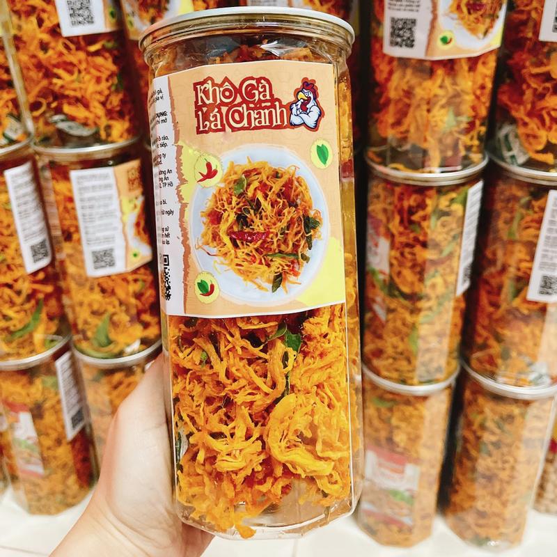 Khô Gà Lá Chanh loại ngon MTFoods lon 300g