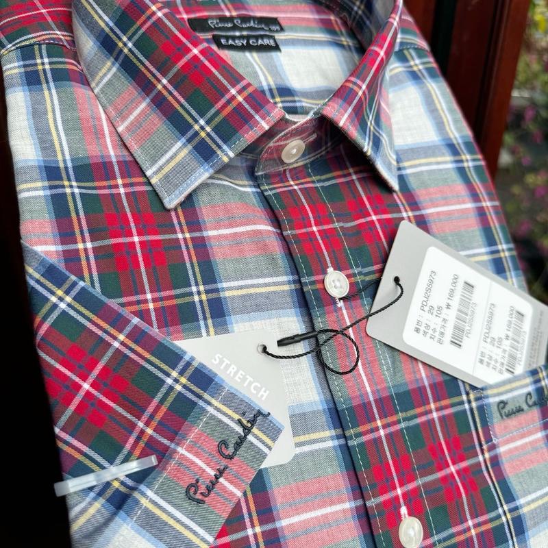 Sơ mi ngắn tay PIERRECARRDIN HÀN - dáng slimfit vừa người - vạt bầu sơ vin - 3 màu trẻ trung, năng động - chất cotton mềm mát ít nhăn 6