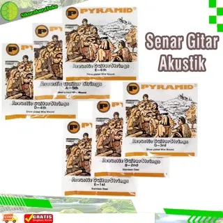 Pyramid Senar Gitar String Pyramid Strings Piramid Akustik Bisa Pilih No 1 2 3 4 5 6 Ready Stock Harga Per Pcs