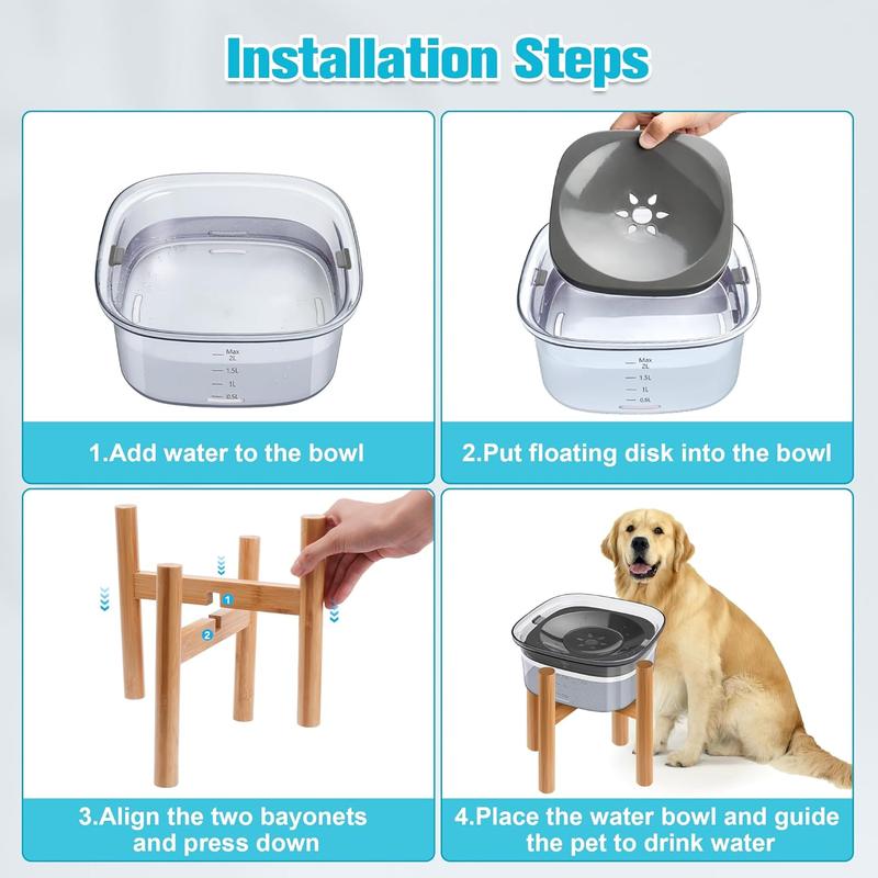 Slow drink dog water fashion bowl