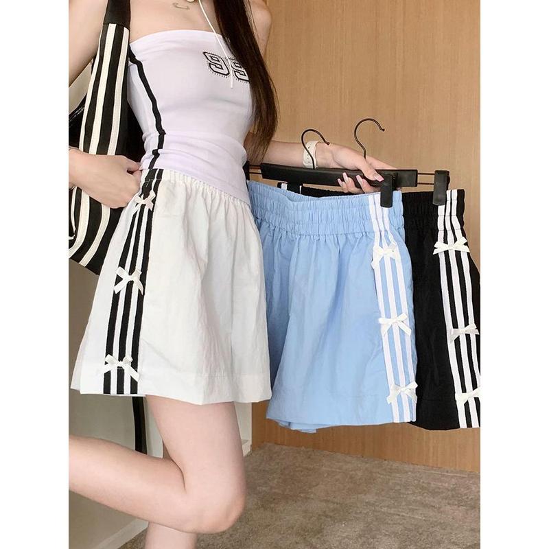 Ice Silk Quick-Drying Wide-Leg Pants Women's Summer Thin Loose plus Size Casual Fitness Yoga Hot Pants Sports Pants 1